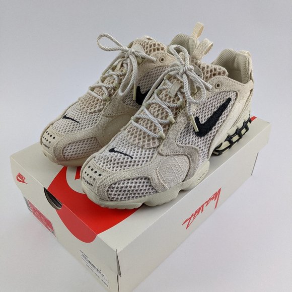 Nike X Stussy Spiridon Cage 2 Size 10 Fossil - Picture 1 of 4